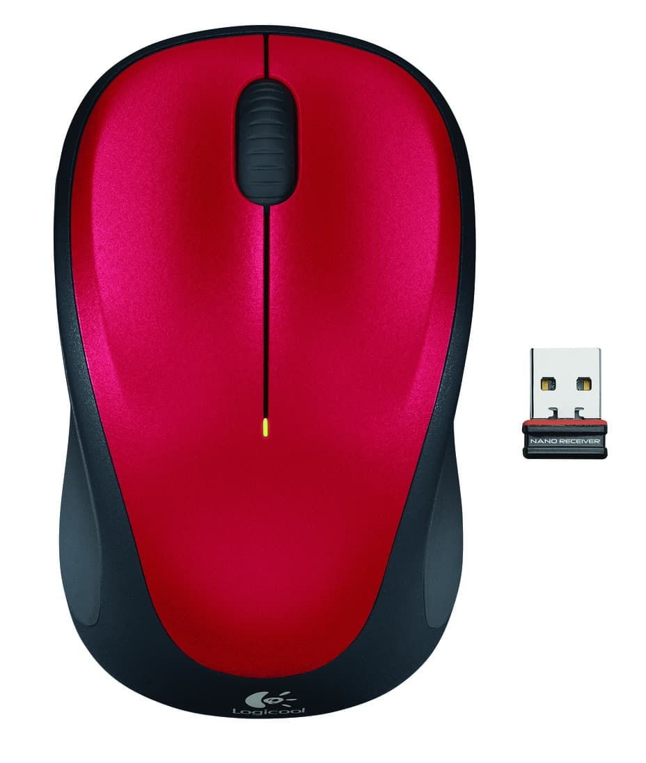 Logitech wireless mouse m235 red