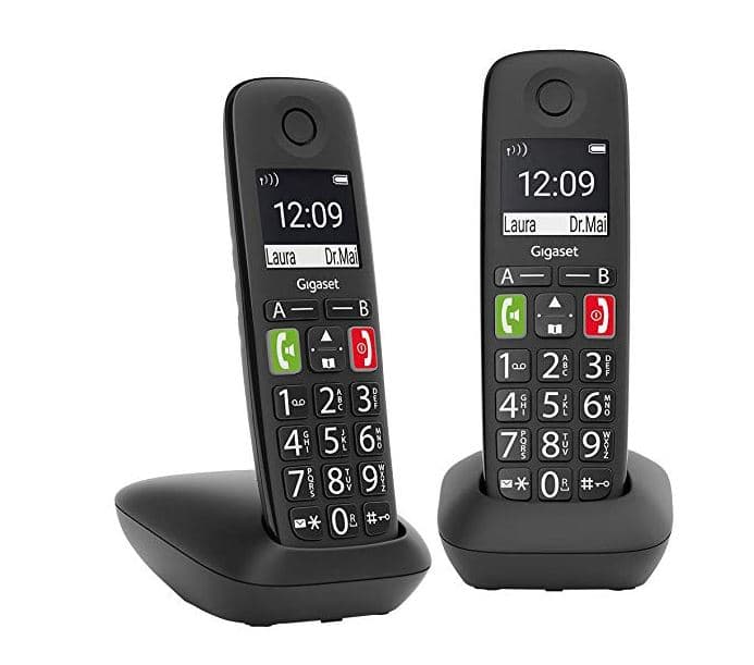 Gigaset e290r - noir - 2 pieces