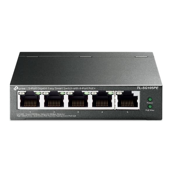 Tp-link tl-sg105pe 5p gb switch 4p poe+