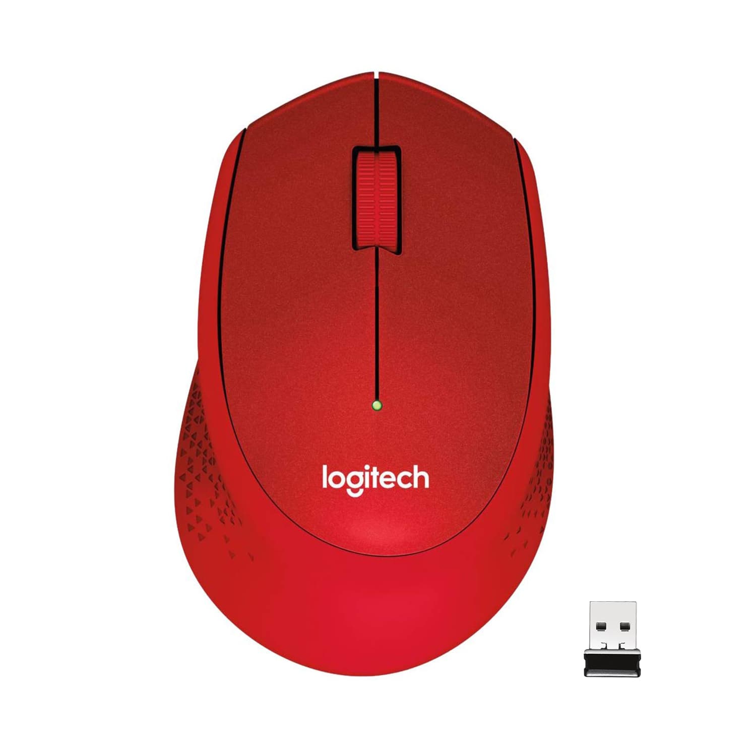 Logitech wireless mouse m330 red