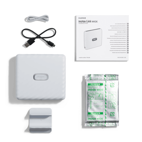 Fujifilm instax link wide ash white