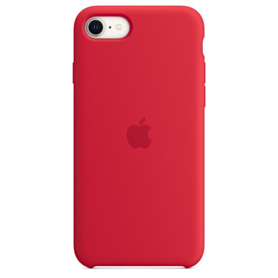 Apple iPhone se silicone case red