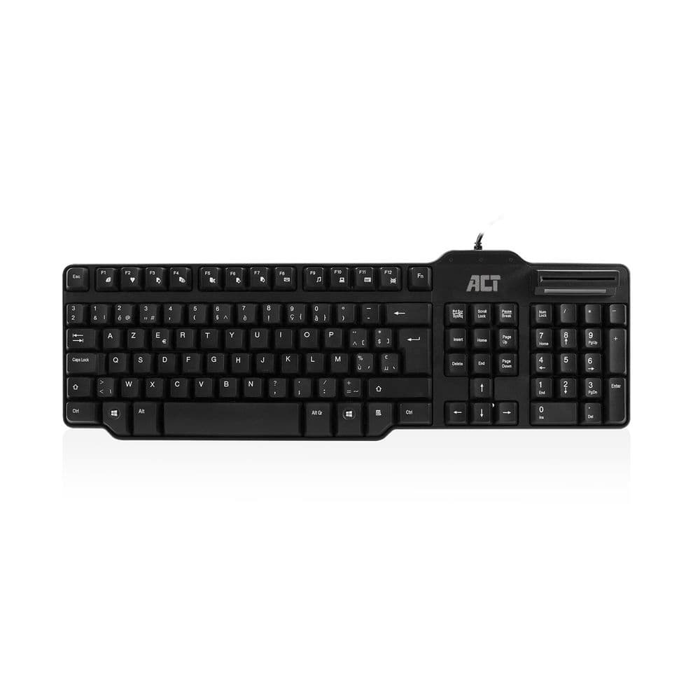 Act keyboard usb smart card id reader