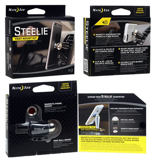 Steelie vent mount kit gsm