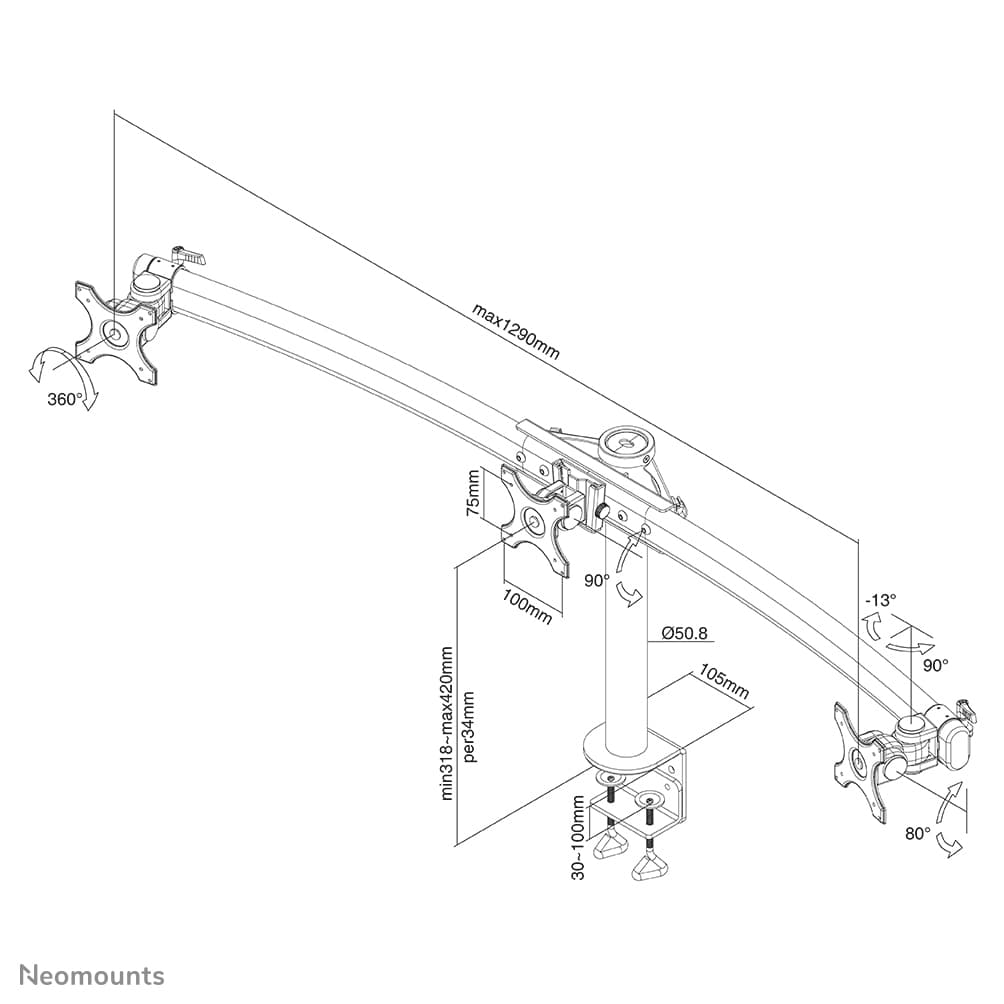 Newstar desk mount FPMAD700D3