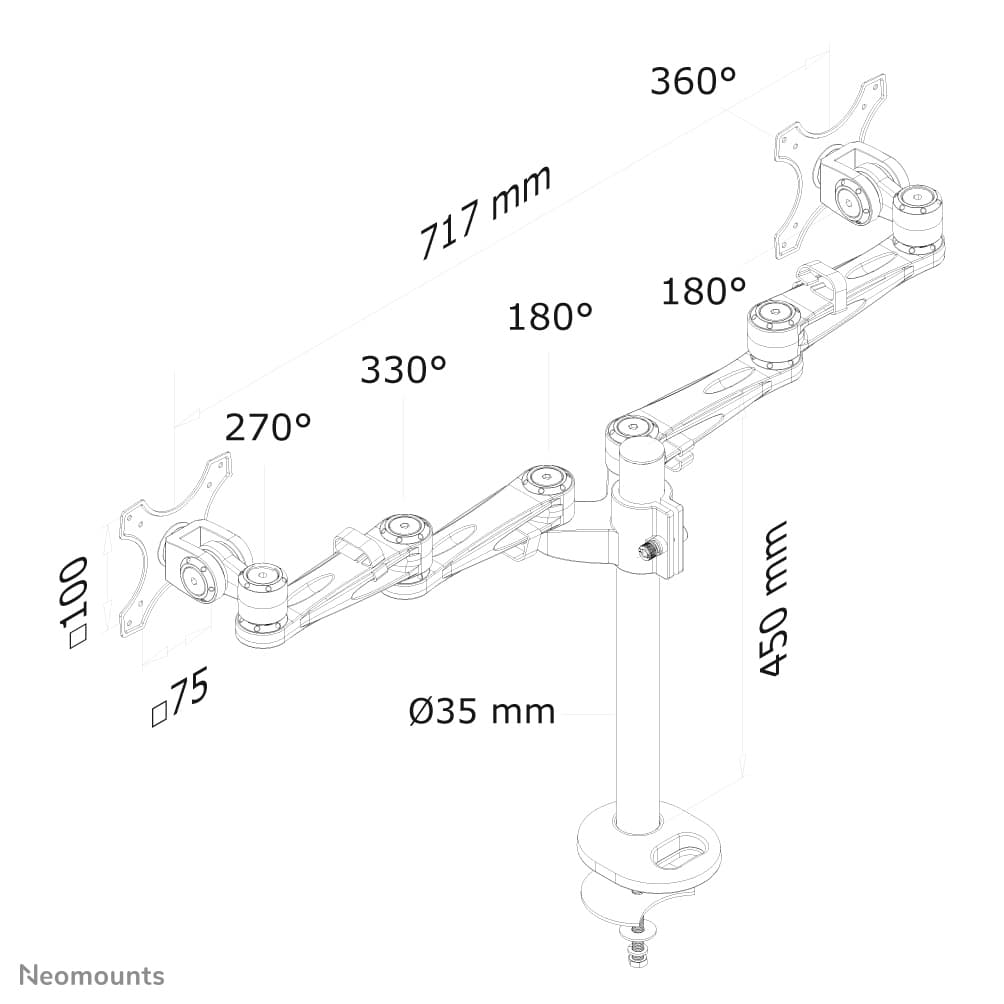 Newstar desk mount FPMAD935DG