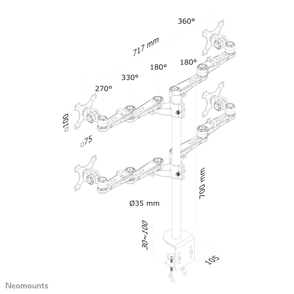 Newstar desk mount FPMAD935D4