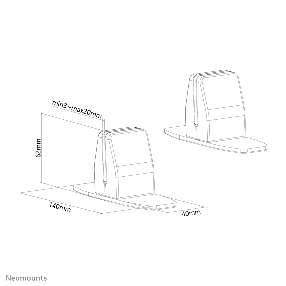 Neomounts by newstar desk stand for ns-g