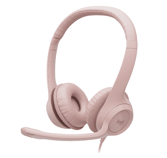 Logitech h390 headset rose