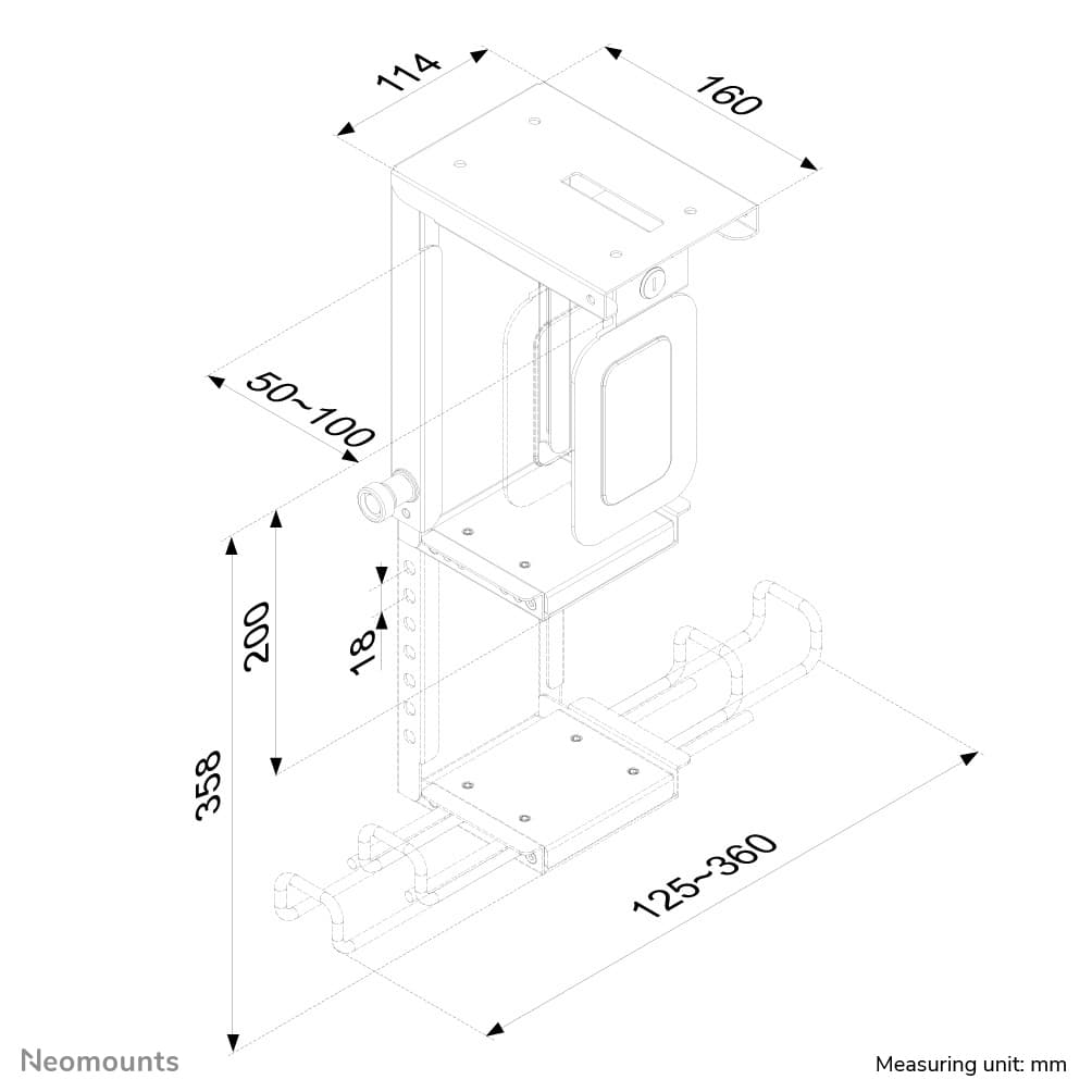 Neomounts by newstar cpu holder (height