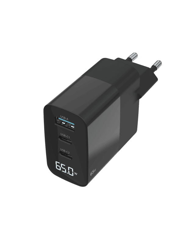 Sitecom 65w pd wall charger, LED screen