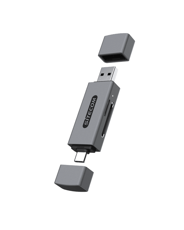 Sitecom usb-a + usb-c stick card reader