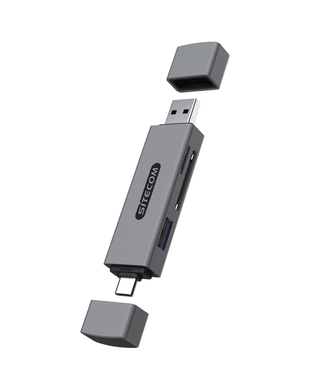 Sitecom usb-a + usb-c stick card reader
