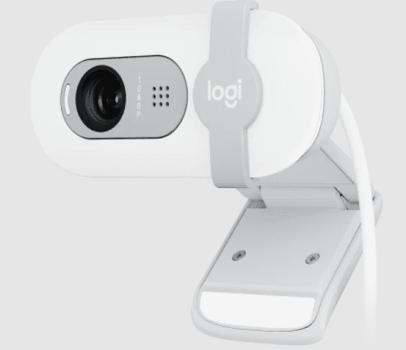 Logitech brio 100 webcam off-white