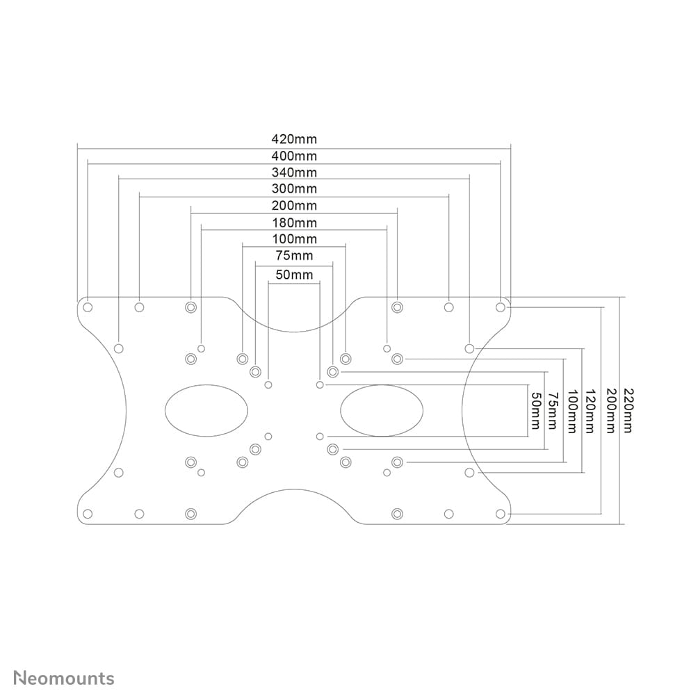 Newstar vesa conversion plate MAVESA40