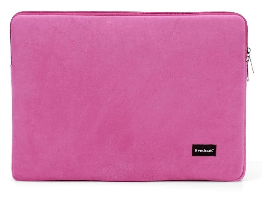 Bombata sleeve velvet 15,6 inch dark pin