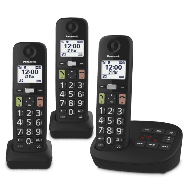 Panasonic dect kx-tgu133exb trio