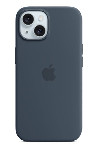 Apple iPhone 15 silicone case ms blue
