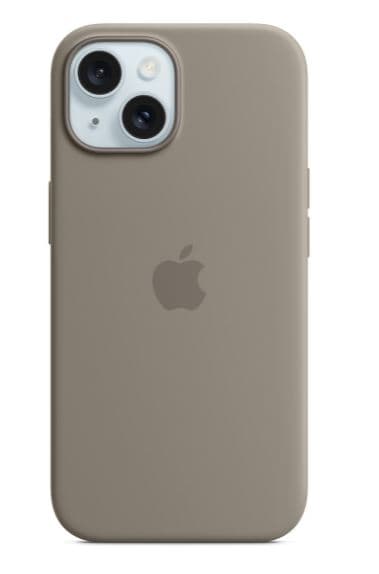 Apple iPhone 15 silicone case ms clay