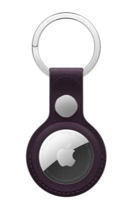 Apple airtag finewoven key ring blackber