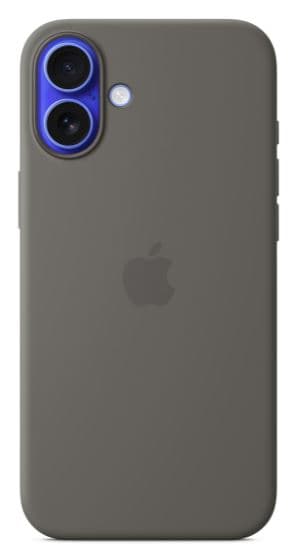 Apple iPhone 16 plus sil case mag gray