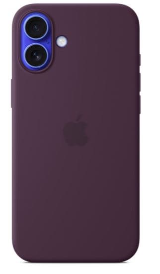 Apple iPhone 16 plus sil case mag plum