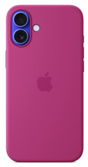 Apple iPhone 16 plus sil case mag fuchsi