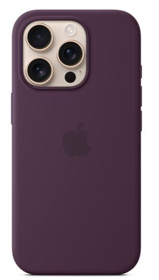 Apple iPhone 16 pro sil case mag plum