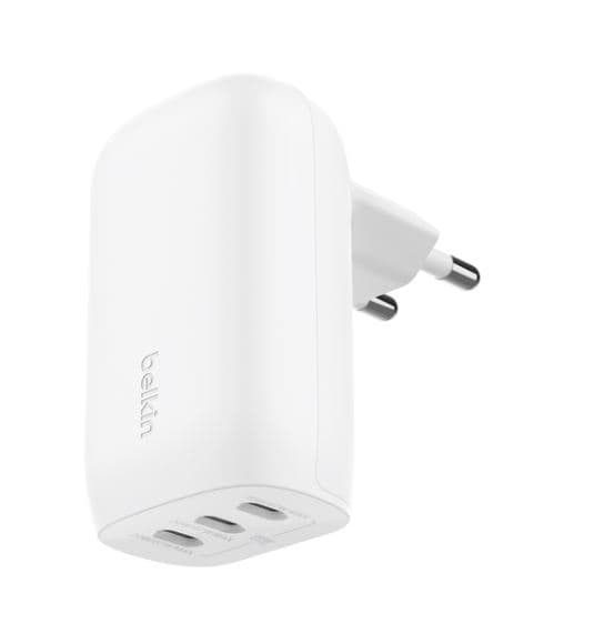 Belkin 67w 3-port usb-c wall charger whi