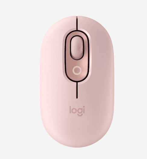 Logitech pop mouse with emoji rose