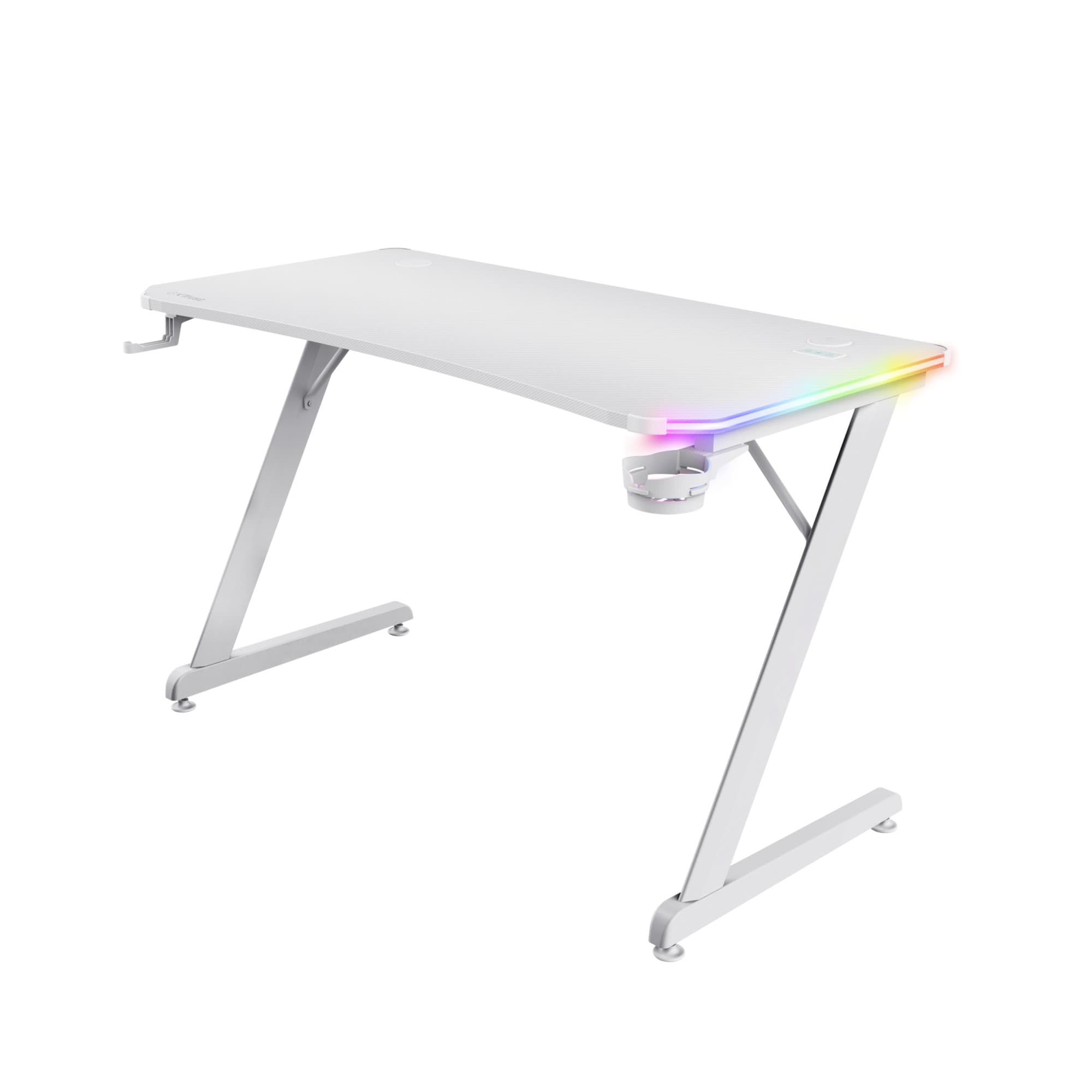 Trust gxt709w luminus rgb desk white