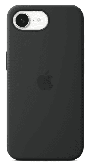 Apple iPhone 16e silicone case black