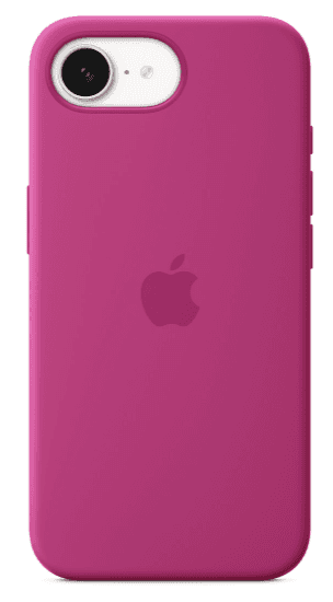Apple iPhone 16e silicone case fuchsia