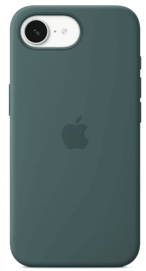 Apple iPhone 16e silicone case green