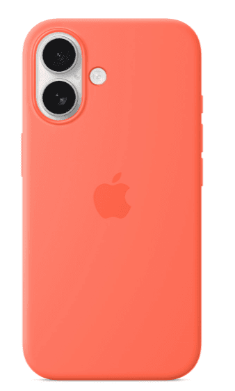 Apple iph16 silicone case ms tangerine