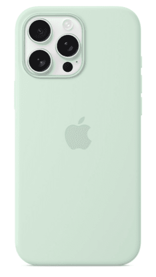 Apple iph16pro max silicone case ms aqua