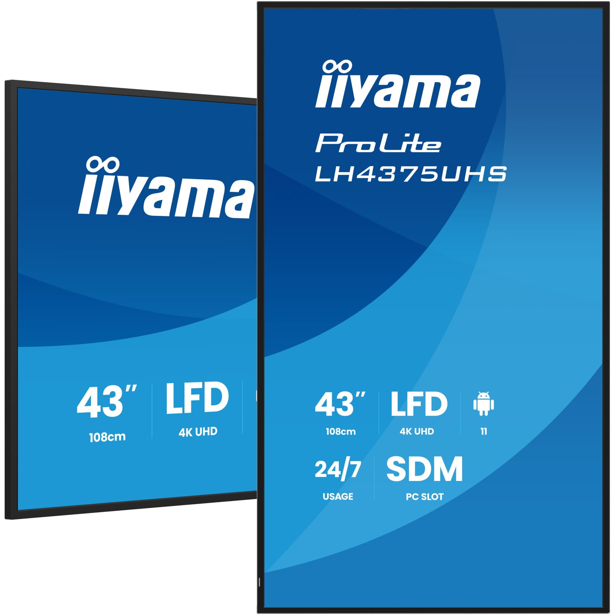 Iiyama prolite lh4375uhs-b2ag moniteur
