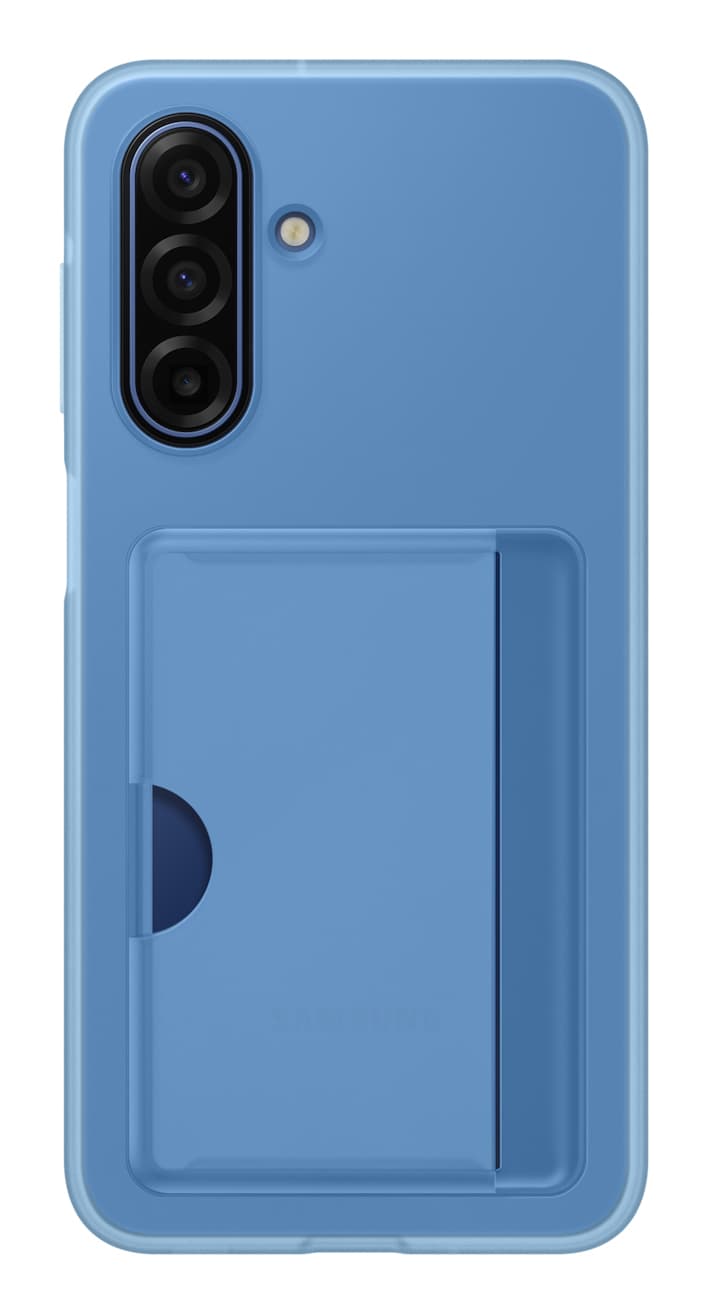 Samsung card slot case a17 blue — vue 1