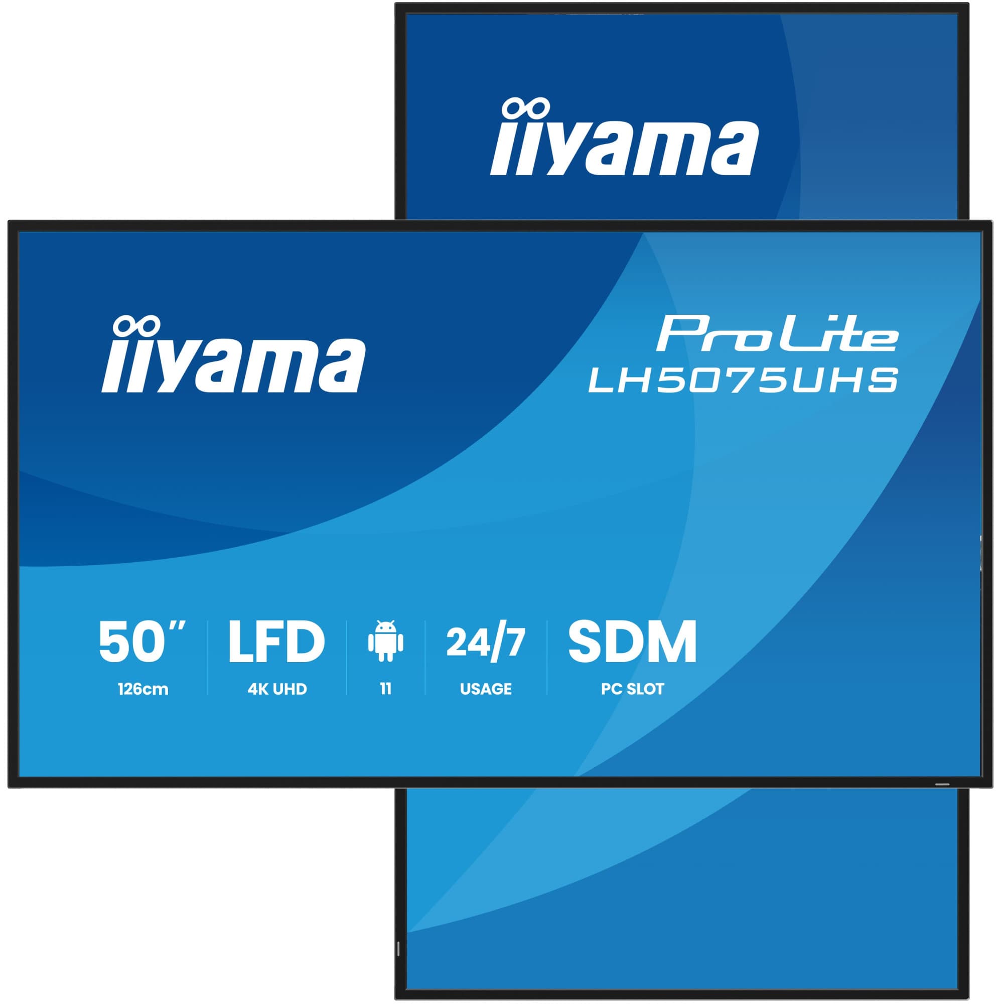 Iiyama prolite lh5075uhs-b2ag moniteur — vue 1