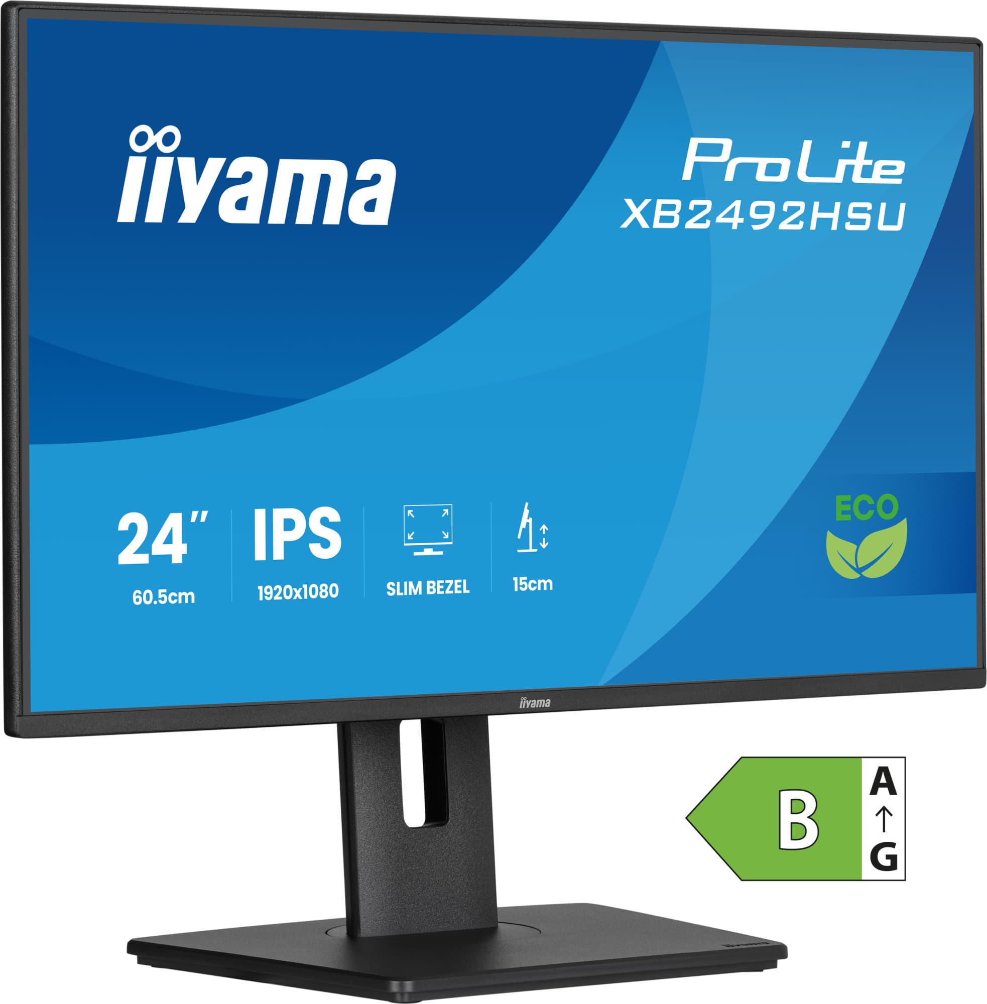 Iiyama prolite xb2492hsu-b1 moniteur — vue 1