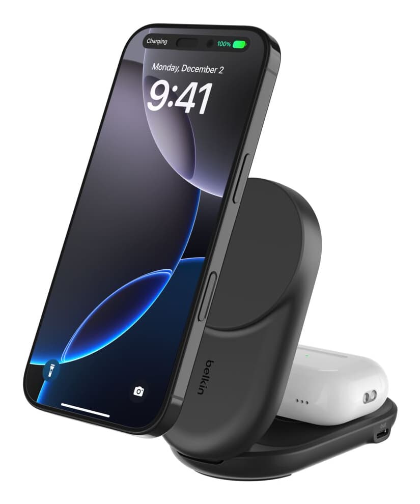 Belkin ultracharge 25w qi2 2in1 magnetic — vue 1