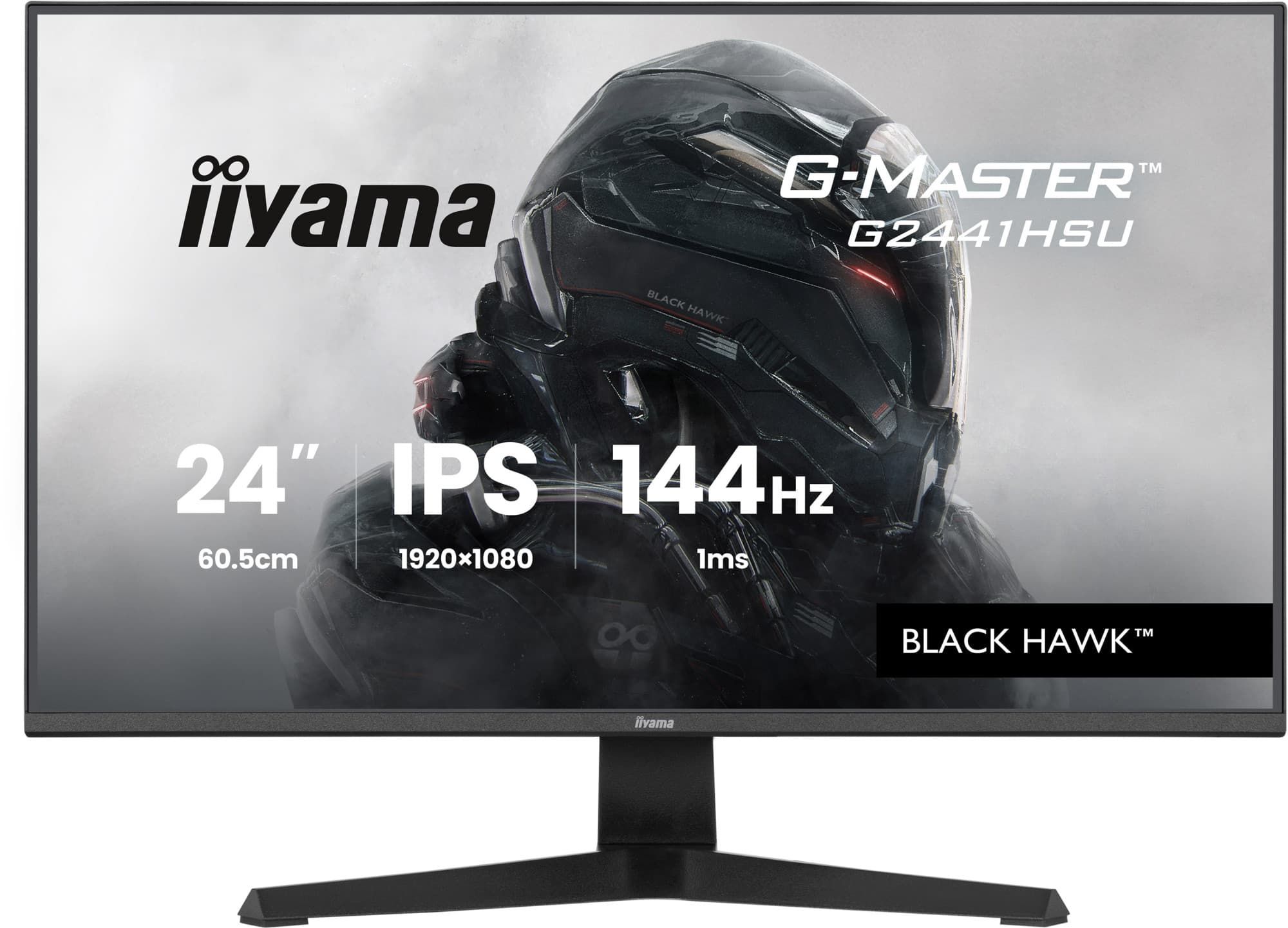 Iiyama g-master g2441hsu-b1 moniteur — vue 1