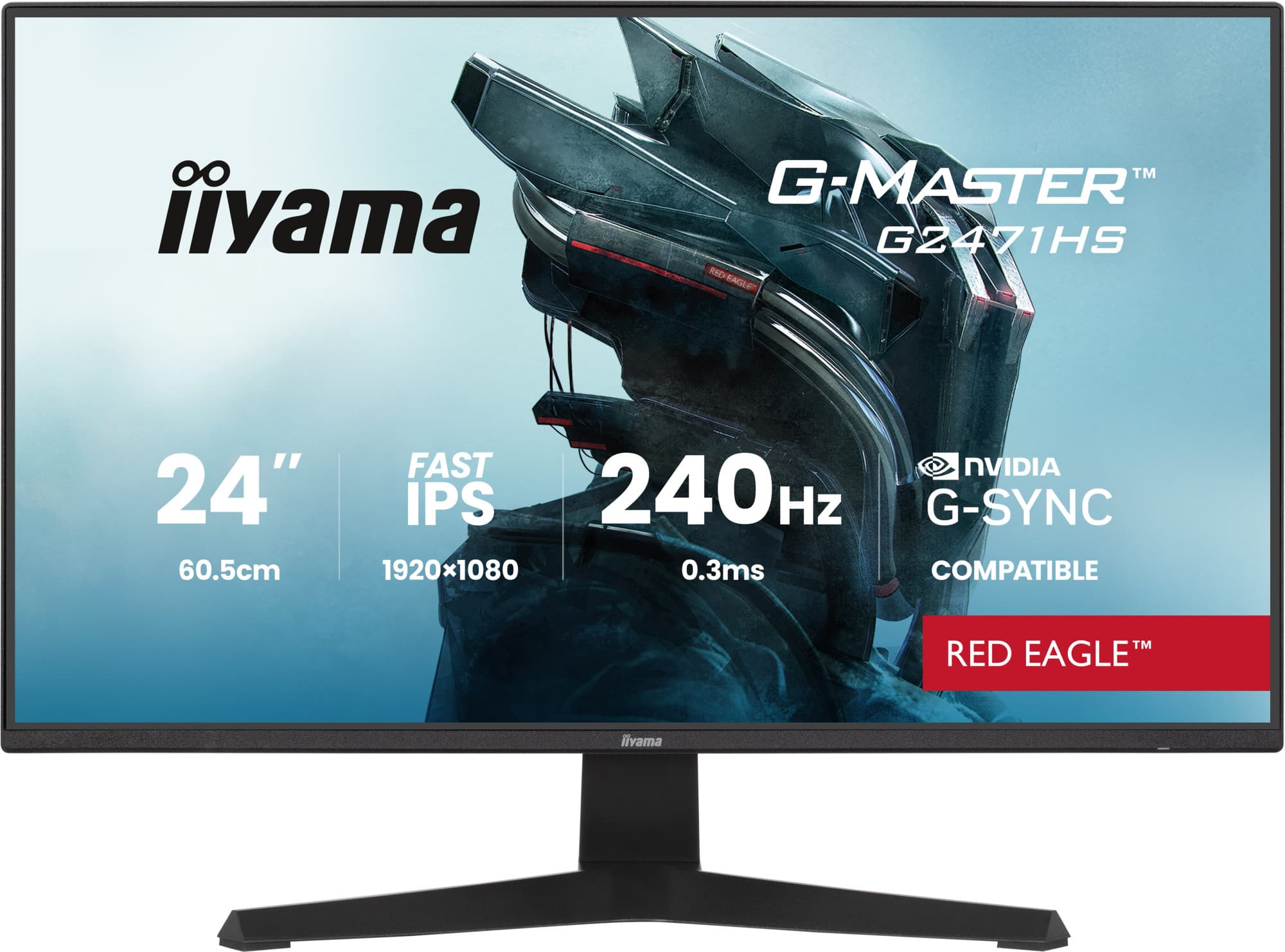 Iiyama g-master g2471hs-b1 moniteur — vue 1