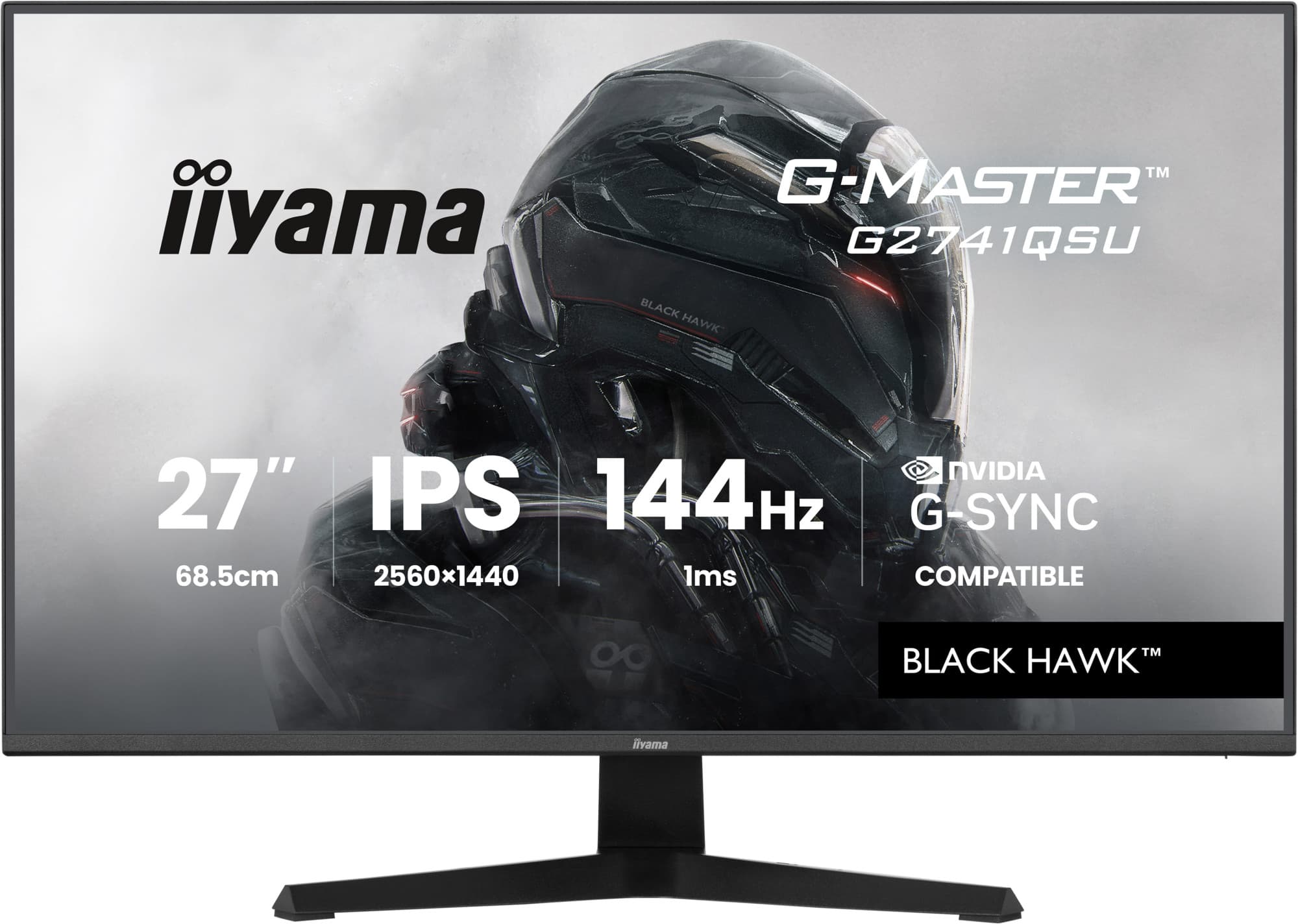 Iiyama g-master g2741qsu-b1 moniteur — vue 1