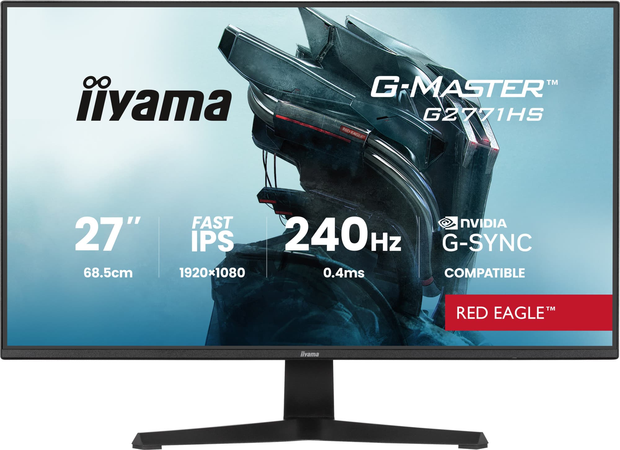 Iiyama g-master g2771hs-b1 moniteur — vue 1