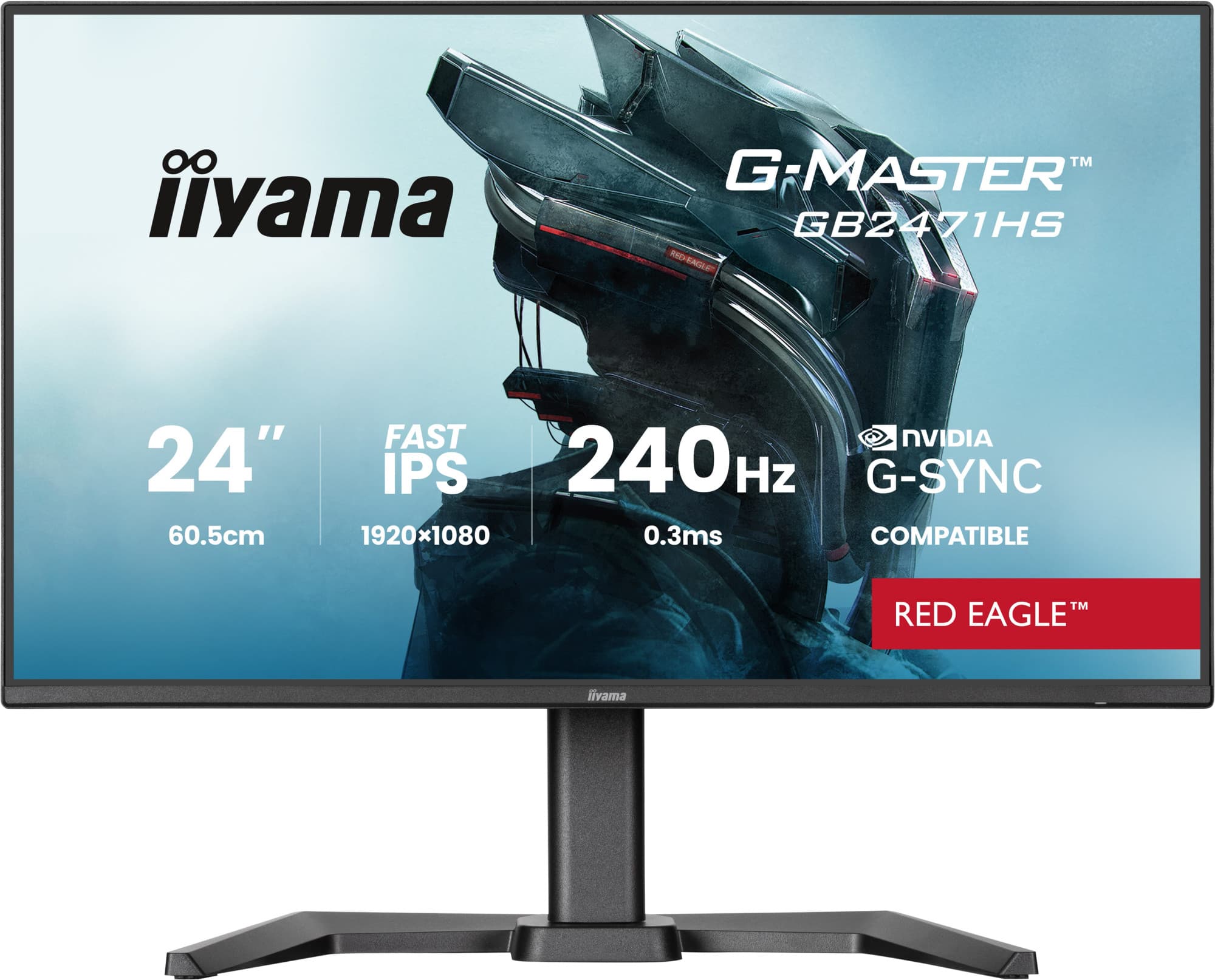 Iiyama g-master gb2471hs-b1 moniteur — vue 1