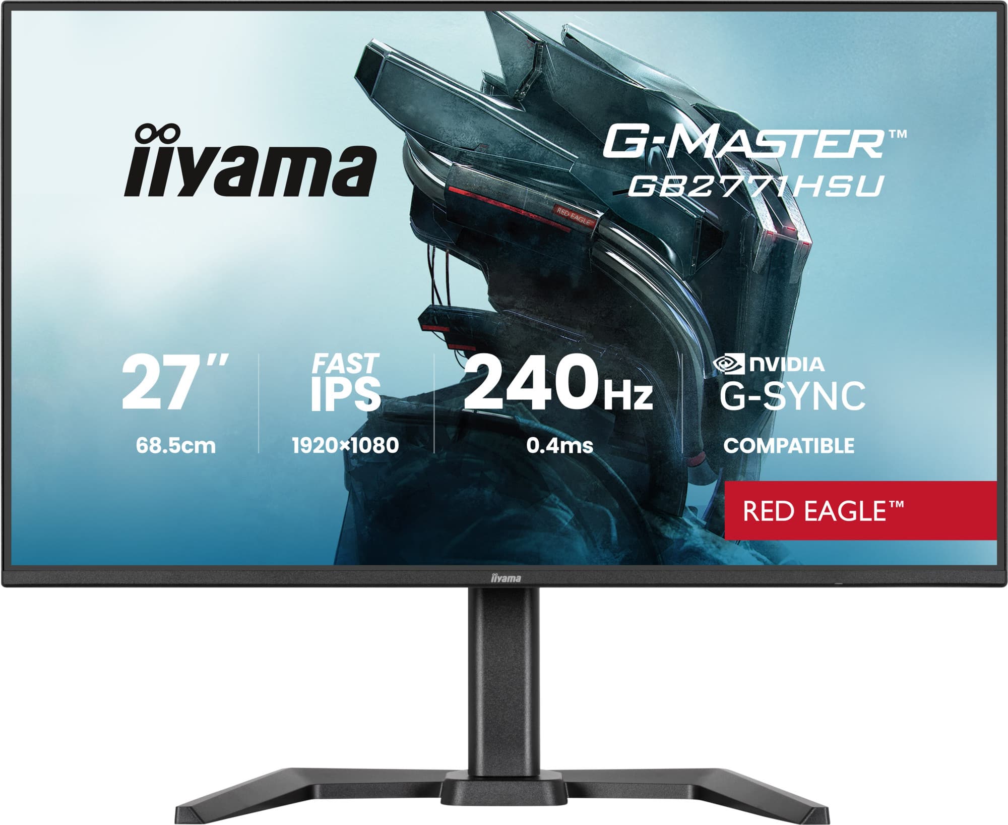 Iiyama g-master gb2771hsu-b1 moniteur — vue 1