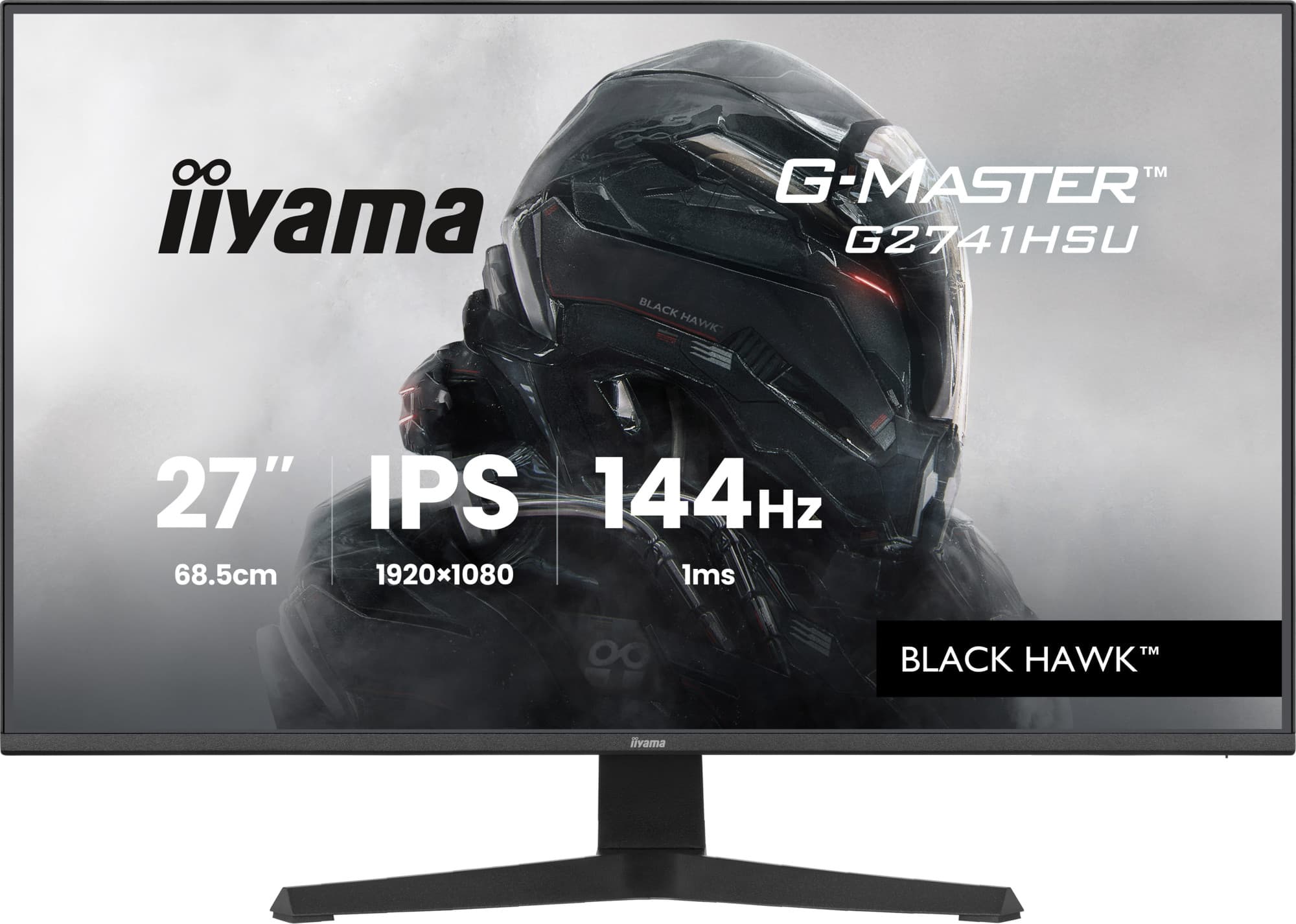 Iiyama g-master g2741hsu-b1 moniteur — vue 1