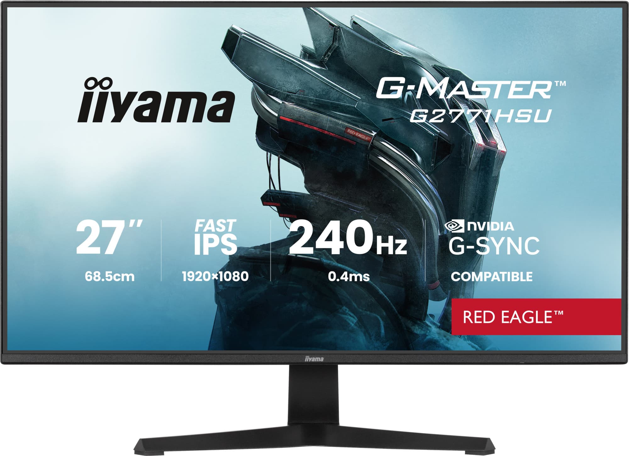 Iiyama g-master g2771hsu-b1 moniteur — vue 1