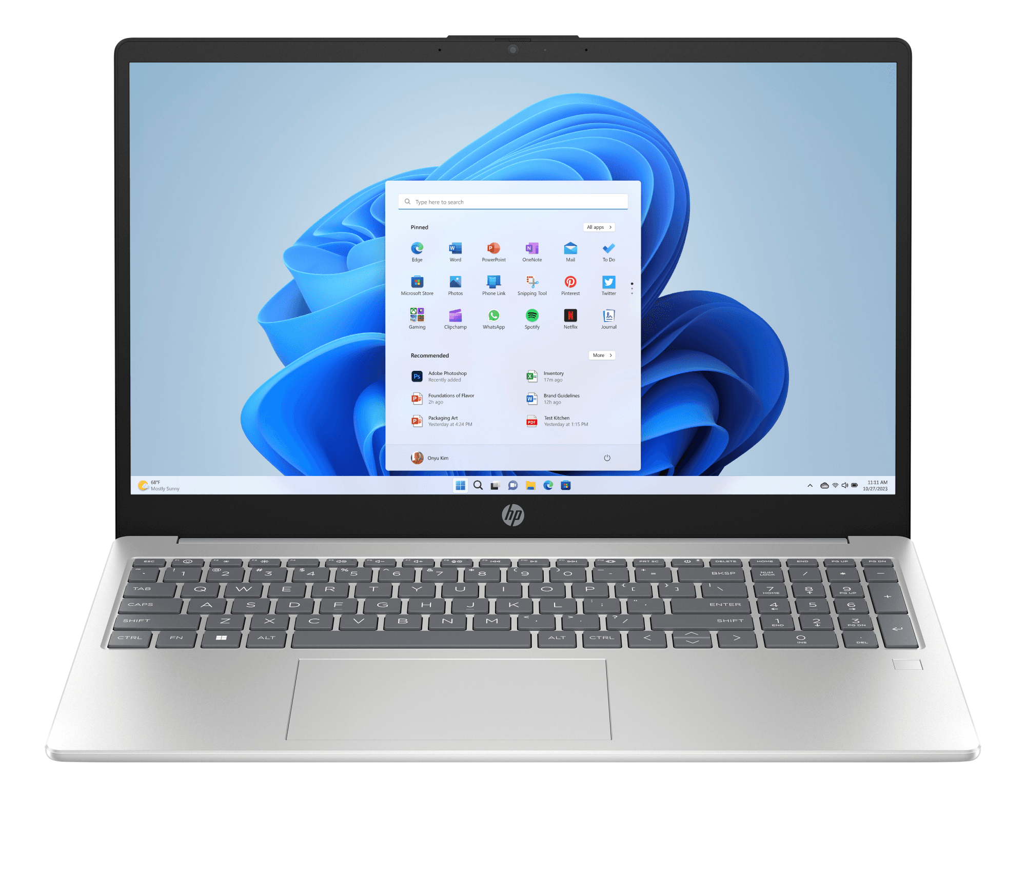 HP laptop 15-FD1063NB - Vue 1